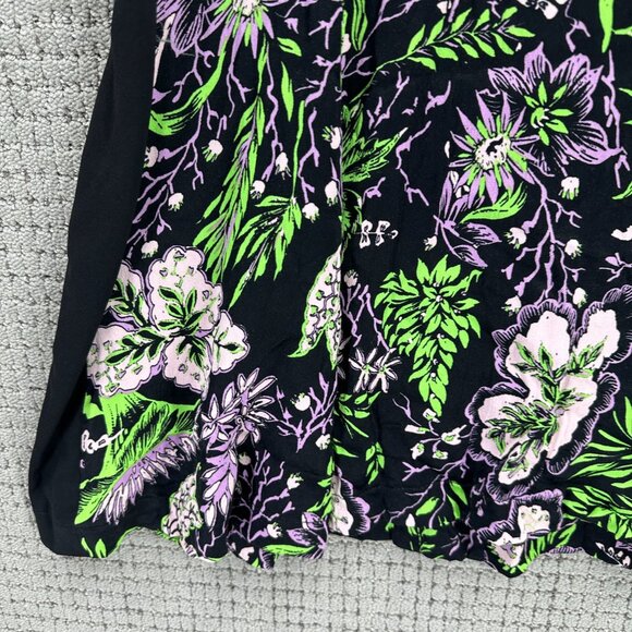 Rodebjer Mini Dress Womens S Multicolor Floral  Short Sleeve Shoulder Pads - Picture 3 of 11